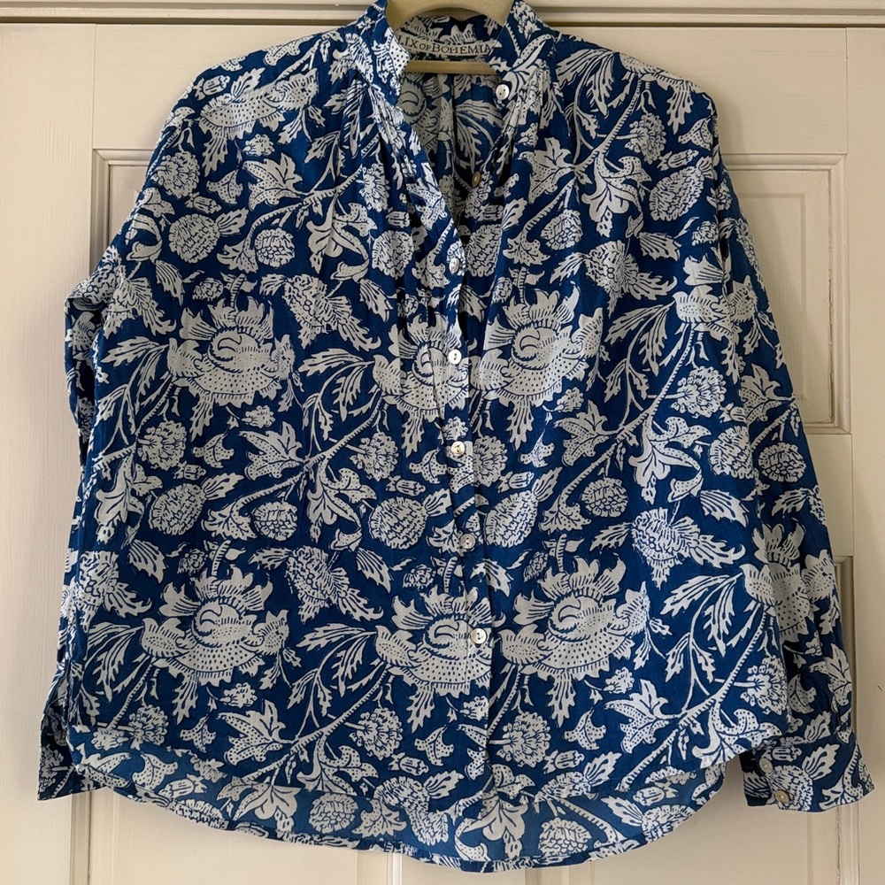 Alix of Bohemia Kiki Azure Garden Shirt - Picture 6 of 10